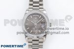 DayDate 40 SS JDF 904L Steel Gray Stick Dial on President Bracelet VR3255 V3 (Gain Weight)