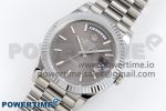 DayDate 40 SS JDF 904L Steel Gray Stick Dial on President Bracelet VR3255 V3 (Gain Weight) - Image 2