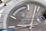 DayDate 40 SS JDF 904L Steel Gray Stick Dial on President Bracelet VR3255 V3 (Gain Weight) - Image 4
