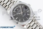 DayDate 40 SS JDF 904L Steel Gray Textured Stick Dial on President Bracelet VR3255 V3 (Gain Weight) - Image 3