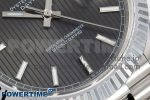 DayDate 40 SS JDF 904L Steel Gray Textured Stick Dial on President Bracelet VR3255 V3 (Gain Weight) - Image 5