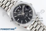DayDate 40 SS JDF 904L Steel Black Stick Dial on President Bracelet VR3255 V3 (Gain Weight) - Image 3
