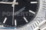 DayDate 40 SS JDF 904L Steel Black Stick Dial on President Bracelet VR3255 V3 (Gain Weight) - Image 5
