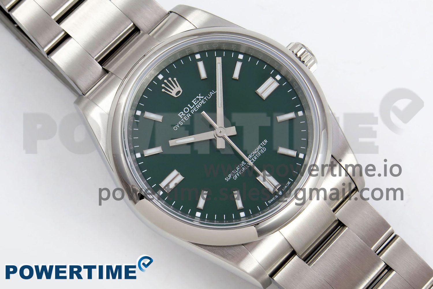 Oyster Perpetual 126000 36mm APF 1:1 Best Edition 904L Steel Green Dial VR3230 - Image 3