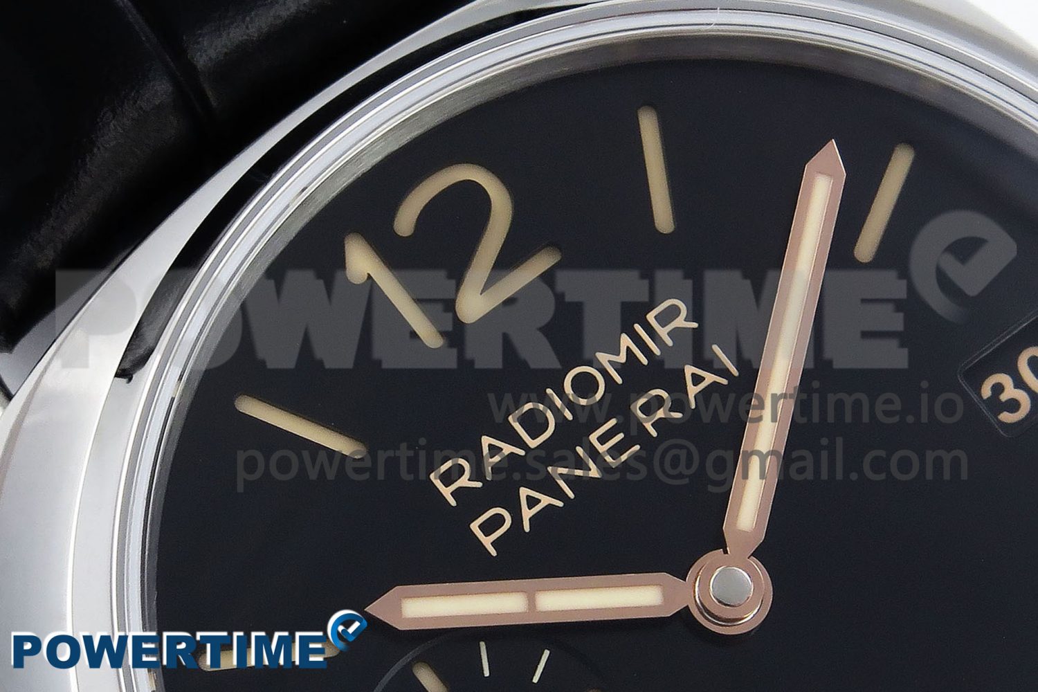 PAM1294 Radiomir 40mm VSF 1:1 Best Edition Black Dial on Black Leather Strap P900 - Image 4