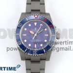Submariner Sandblasted GMF Best Edition Blue Ceramic Bezel Blue Dial Dial on SS Bracelet SA3130