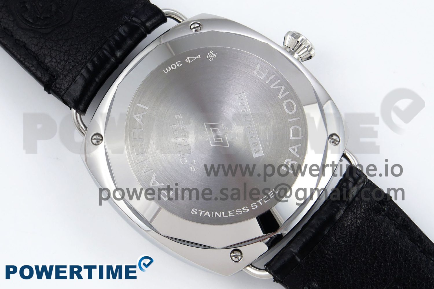 PAM1294 Radiomir 40mm VSF 1:1 Best Edition Black Dial on Black Leather Strap P900 - Image 8