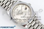 DayDate 40 SS JDF 904L Steel White Textured Roman Dial on President Bracelet VR3255 V3 (Gain Weight) - Image 3