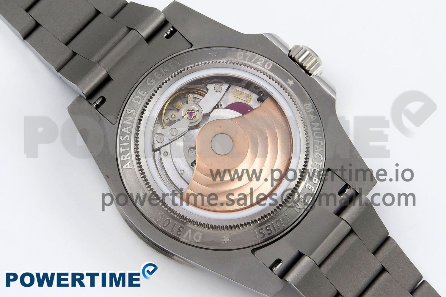 Submariner Sandblasted GMF Best Edition Black Ceramic Bezel Carbon Dial Dial on SS Bracelet SA3130 - Image 10
