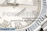 DayDate 40 SS JDF 904L Steel White Textured Roman Dial on President Bracelet VR3255 V3 (Gain Weight) - Image 5