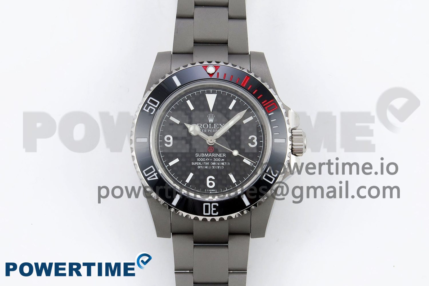 Submariner Sandblasted GMF Best Edition Black Ceramic Bezel Carbon Dial Dial on SS Bracelet SA3130 - Image 1
