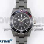 Submariner Sandblasted GMF Best Edition Black Ceramic Bezel Carbon Dial Dial on SS Bracelet SA3130