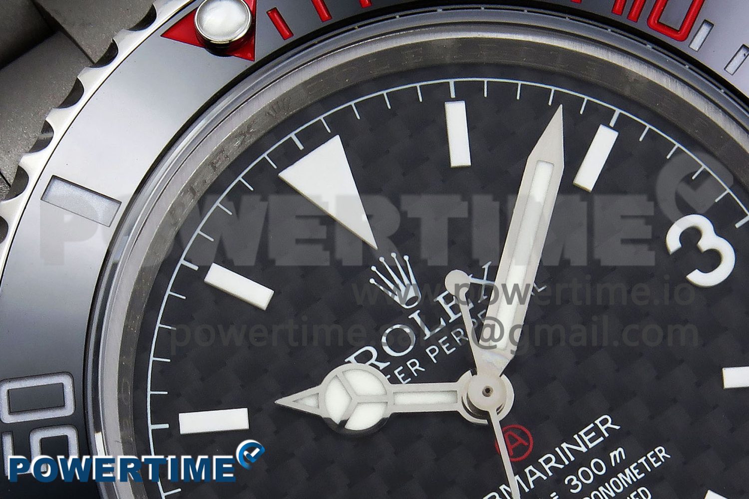 Submariner Sandblasted GMF Best Edition Black Ceramic Bezel Carbon Dial Dial on SS Bracelet SA3130 - Image 4