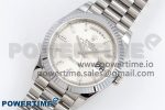 DayDate 40 SS JDF 904L Steel White MOP Crystal Dial on President Bracelet VR3255 V3 (Gain Weight) - Image 2
