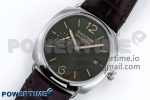 PAM1386 Radiomir 40mm VSF 1:1 Best Edition Green Dial on Brown Leather Strap P900 - Image 2
