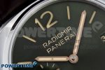 PAM1386 Radiomir 40mm VSF 1:1 Best Edition Green Dial on Brown Leather Strap P900 - Image 4