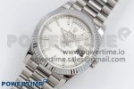 DayDate 40 SS JDF 904L Steel Silver Textured Stick Dial on President Bracelet VR3255 V3 (Gain Weight) - Image 2
