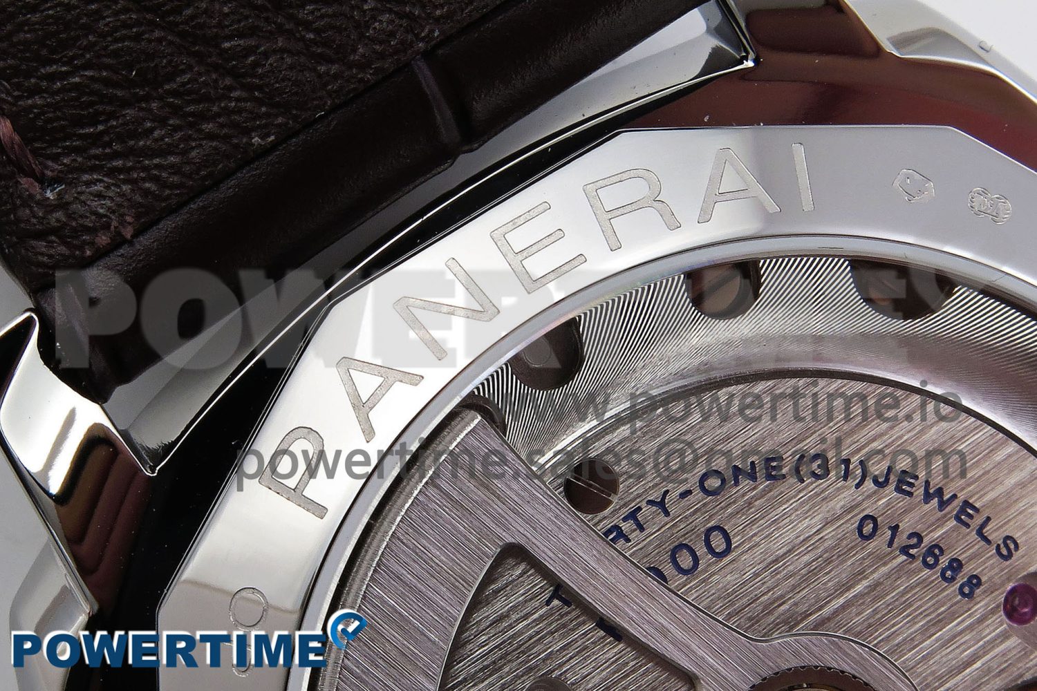 PAM1329 Luminor Due 42mm VSF 1:1 Best Edition Green Dial on Brown Leather Strap P900 - Image 10
