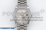 DayDate 40 SS JDF 904L Steel Moon Crystal Dial on President Bracelet VR3255 V3 (Gain Weight)