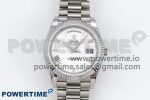 DayDate 40 SS JDF 904L Steel White Big Roman Dial on President Bracelet VR3255 V3 (Gain Weight)