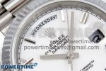 DayDate 40 SS JDF 904L Steel White Big Roman Dial on President Bracelet VR3255 V3 (Gain Weight) - Image 4