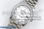 DayDate 40 SS JDF 904L Steel White Roman Dial on President Bracelet VR3255 V3 (Gain Weight) - Image 2