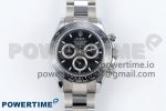 2023 Daytona 126500 QF 1:1 Best Edition 904L Steel Black Dial on SS Braclet SA4131