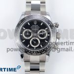 2023 Daytona 126500 QF 1:1 Best Edition 904L Steel Black Dial on SS Braclet SA4131
