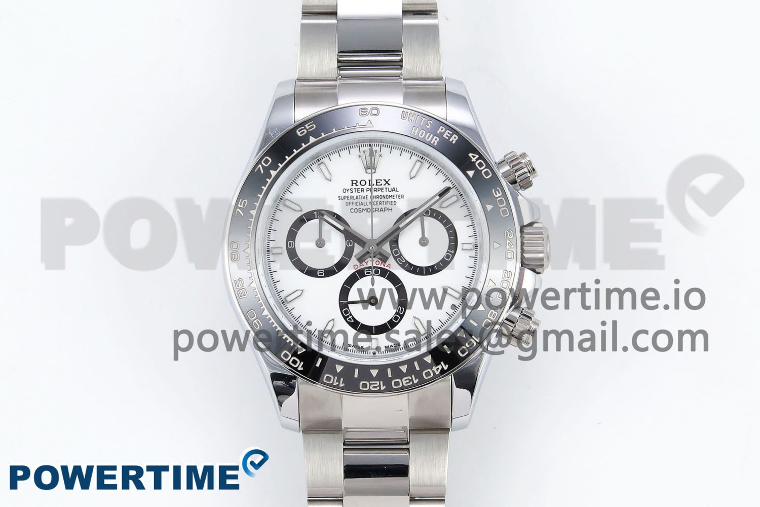2023 Daytona 126500 QF 1:1 Best Edition 904L Steel White Dial on SS Braclet SA4131 - Image 1