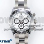 2023 Daytona 126500 QF 1:1 Best Edition 904L Steel White Dial on SS Braclet SA4131