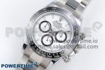 2023 Daytona 126500 QF 1:1 Best Edition 904L Steel White Dial on SS Braclet SA4131 - Image 2