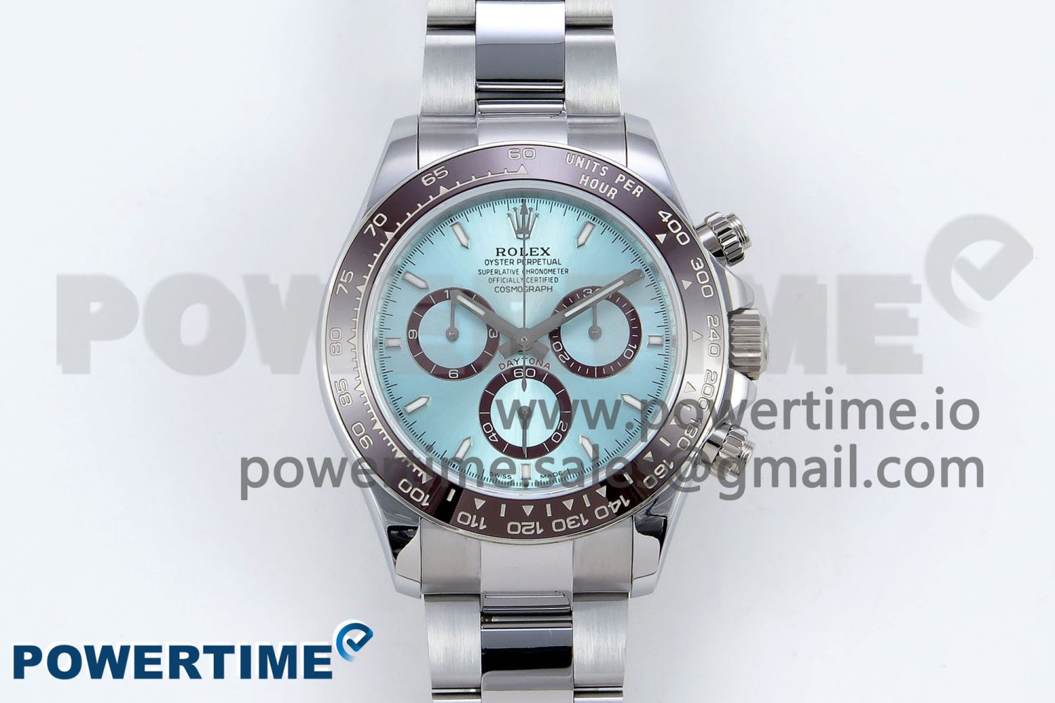 2023 Daytona 126506 QF 1:1 Best Edition 904L Steel Ice Blue Dial on SS Braclet SA4131 (Gain Weight) - Image 1