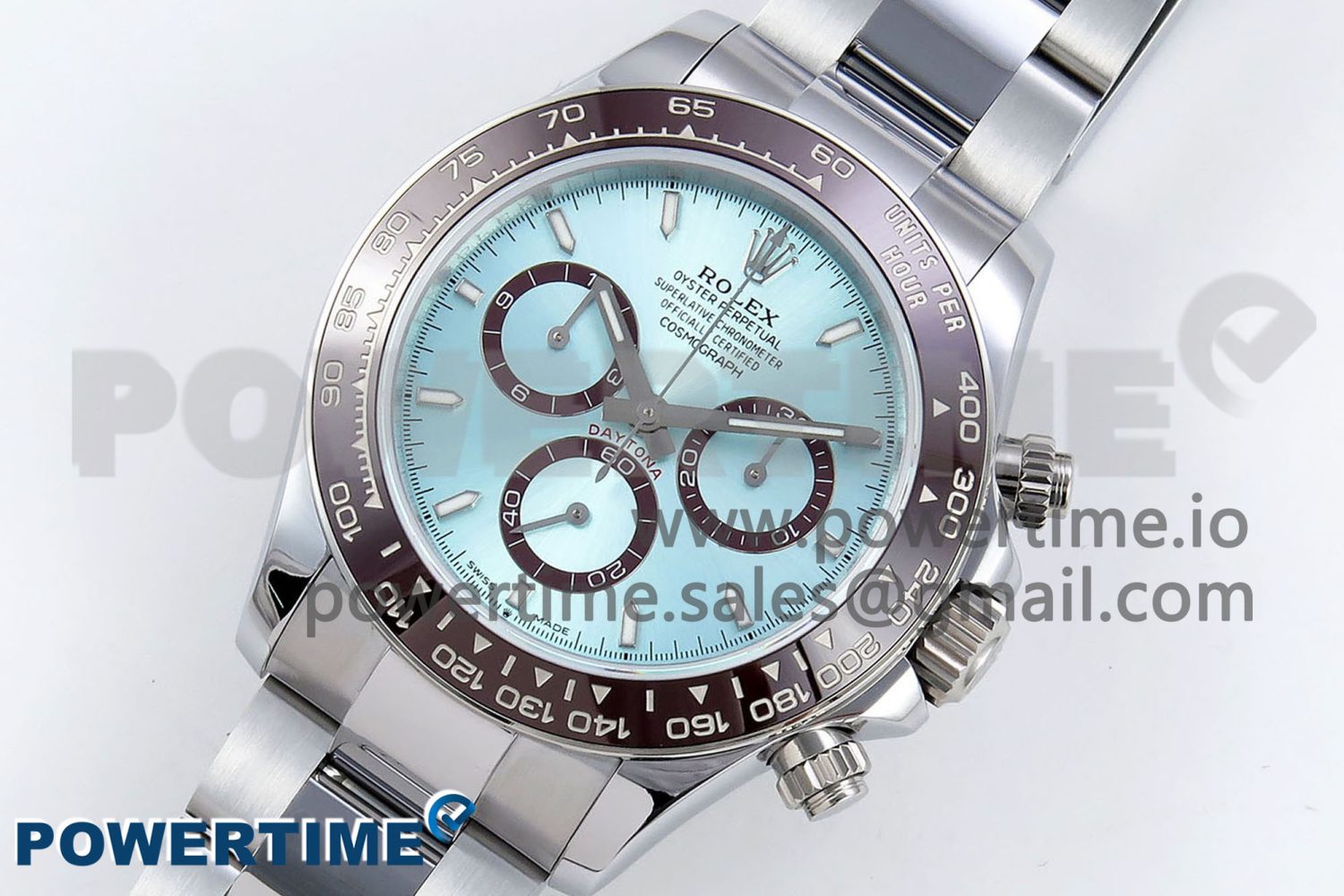 2023 Daytona 126506 QF 1:1 Best Edition 904L Steel Ice Blue Dial on SS Braclet SA4131 (Gain Weight) - Image 2