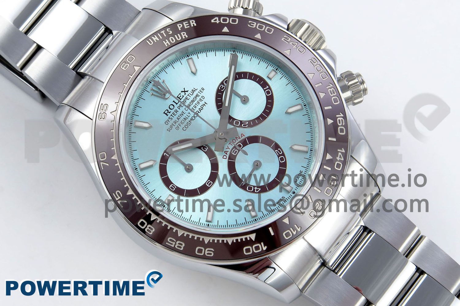 2023 Daytona 126506 QF 1:1 Best Edition 904L Steel Ice Blue Dial on SS Braclet SA4131 (Gain Weight) - Image 3