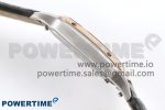 Santos Dumont 27.5mm SS/RG AF 1:1 Best Edition Silver Dial on Gray Croco Strap A157 - Image 6