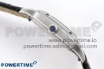 Santos Dumont 27.5mm SS AF 1:1 Best Edition Silver Dial on Black Croco Strap A157 - Image 13