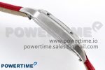 Santos Dumont 27.5mm SS AF 1:1 Best Edition Silver Dial on Red Leather Strap A157 - Image 7