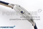 Santos Dumont 27.5mm SS AF 1:1 Best Edition Silver Dial on Blue Croco Strap A157 - Image 13