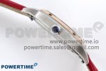 Santos Dumont 27.5mm SS/RG AF 1:1 Best Edition Silver Dial on Red Leather Strap A157 - Image 6