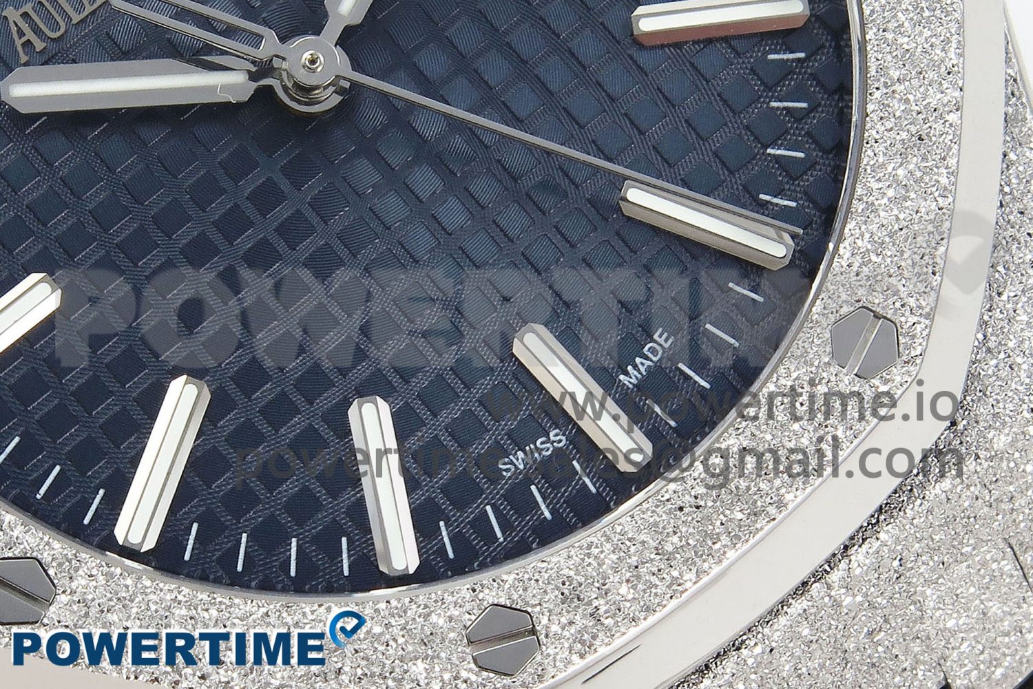 Royal Oak 41mm 15500 SS APSF 1:1 Best Edition Blue Textured Dial on SS Bracelet SA4302 Super Clone - Image 5