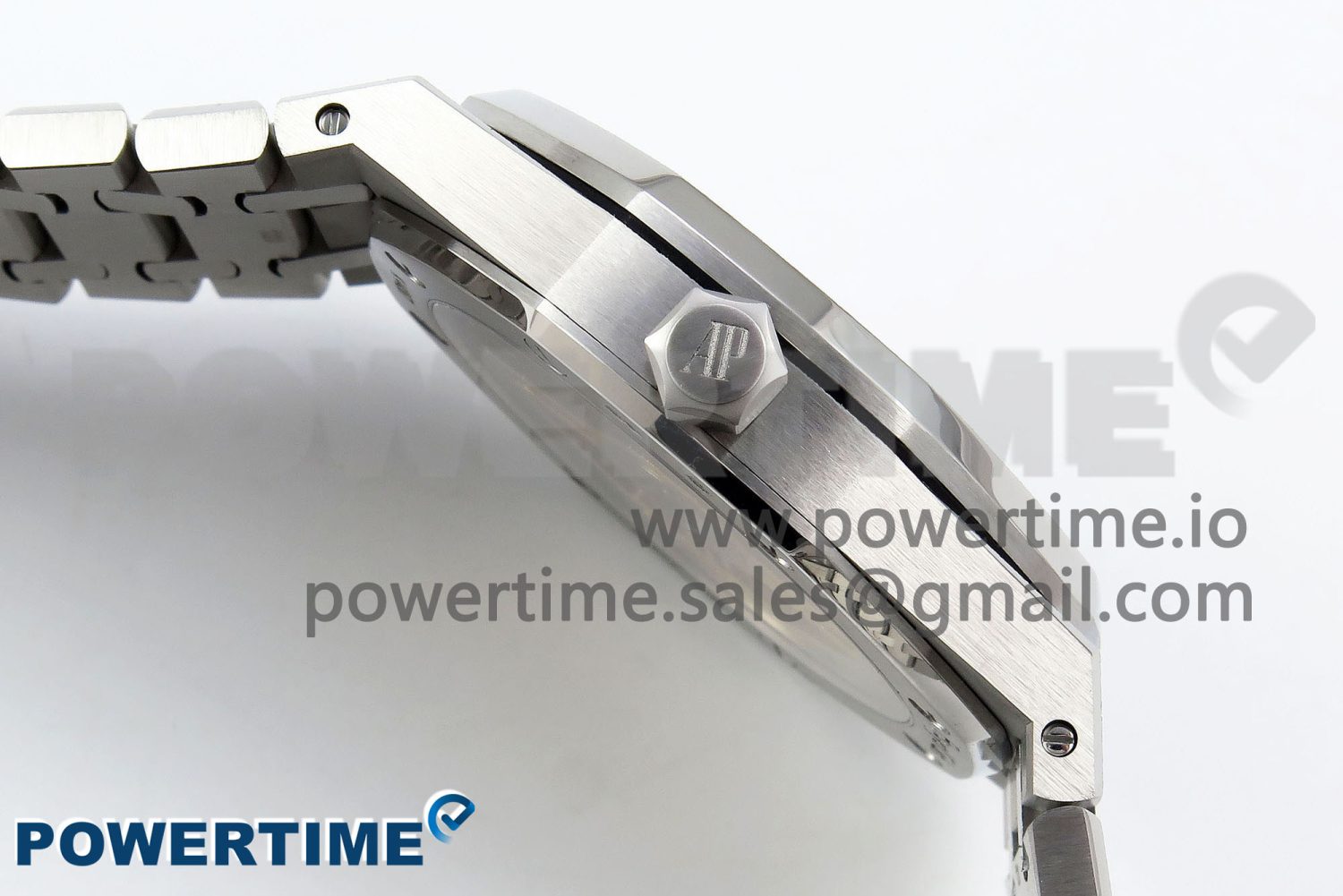 Royal Oak 41mm 15500 SS APSF 1:1 Best Edition Grey Textured Dial on SS Bracelet SA4302 Super Clone - Image 6