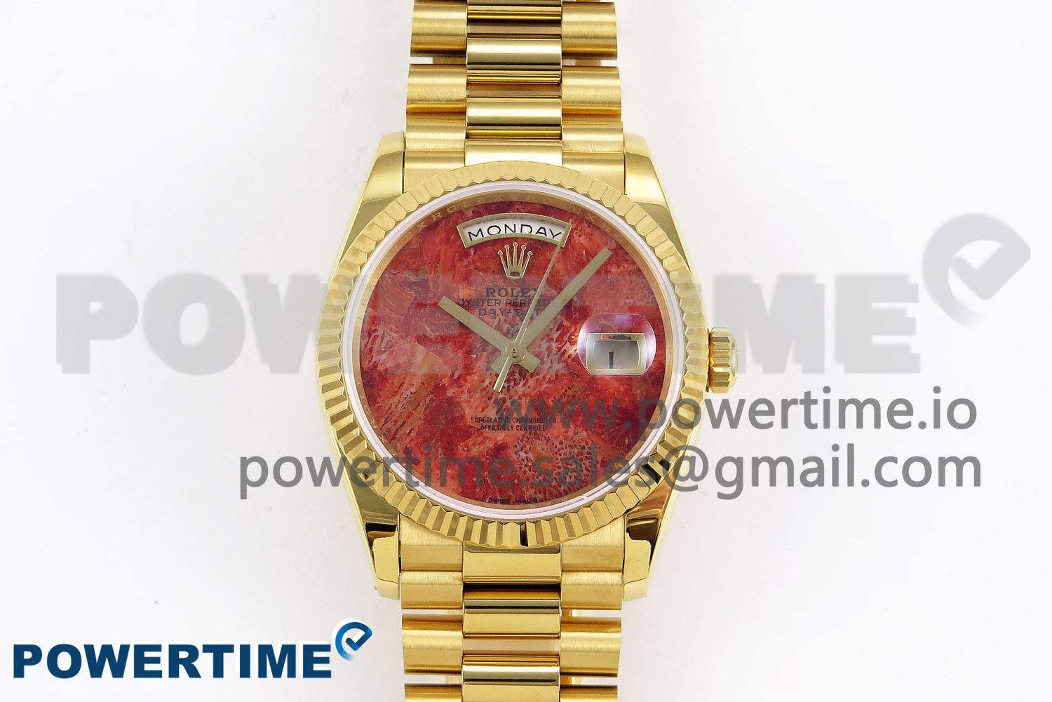 Day Date 36 YG RAF Best Edition Rock Dial on YG Bracelet A2836 - Image 1