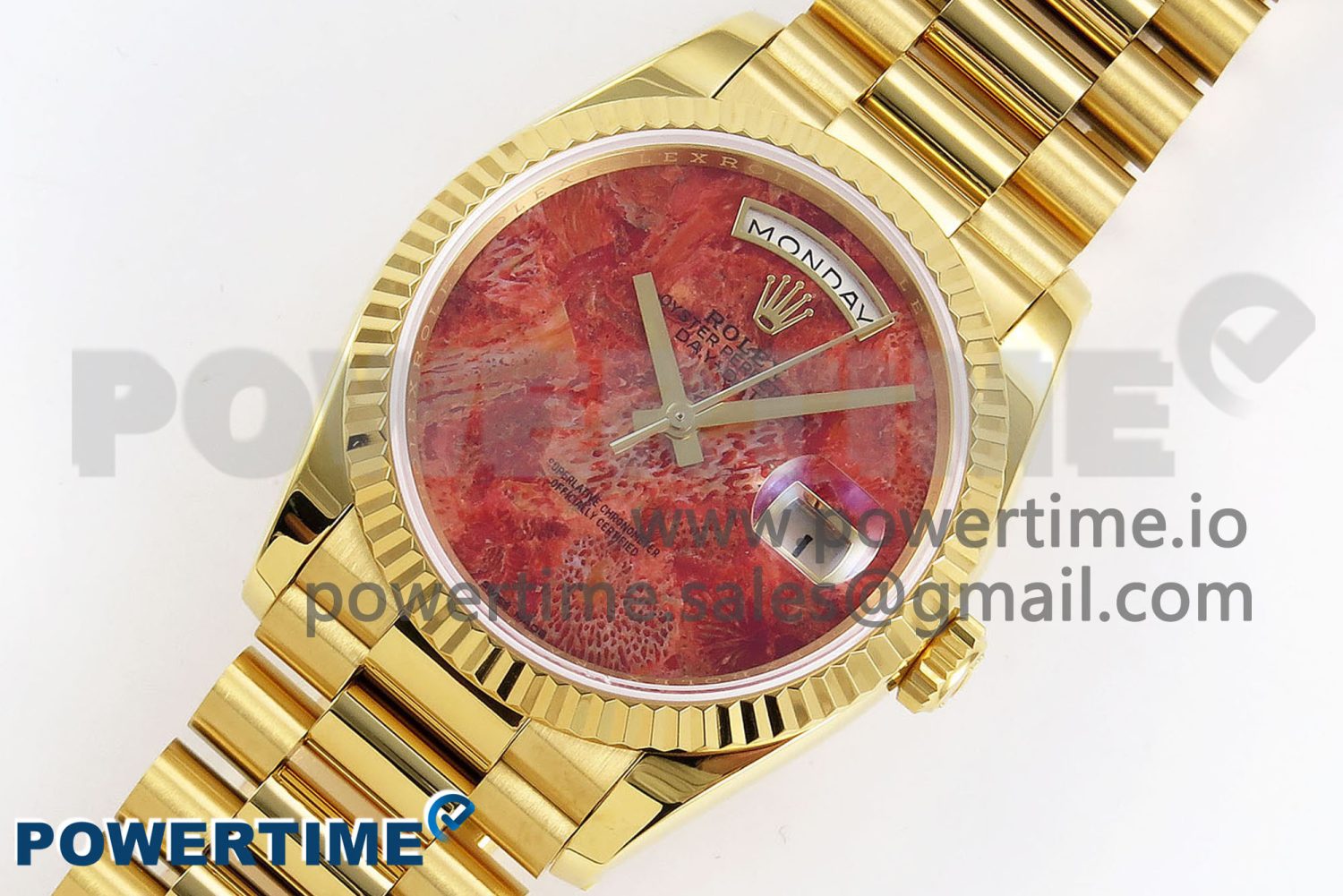 Day Date 36 YG RAF Best Edition Rock Dial on YG Bracelet A2836 - Image 2