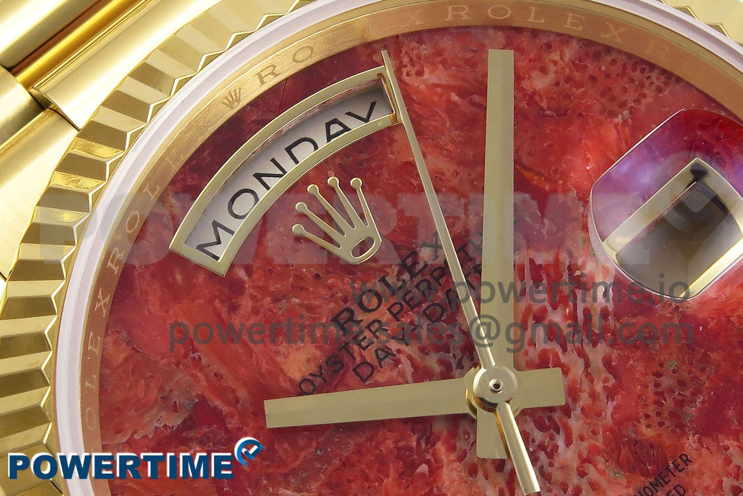 Day Date 36 YG RAF Best Edition Rock Dial on YG Bracelet A2836 - Image 4