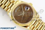 Day Date 36 YG RAF Best Edition Brown Wave Dial on YG Bracelet A2836 - Image 3