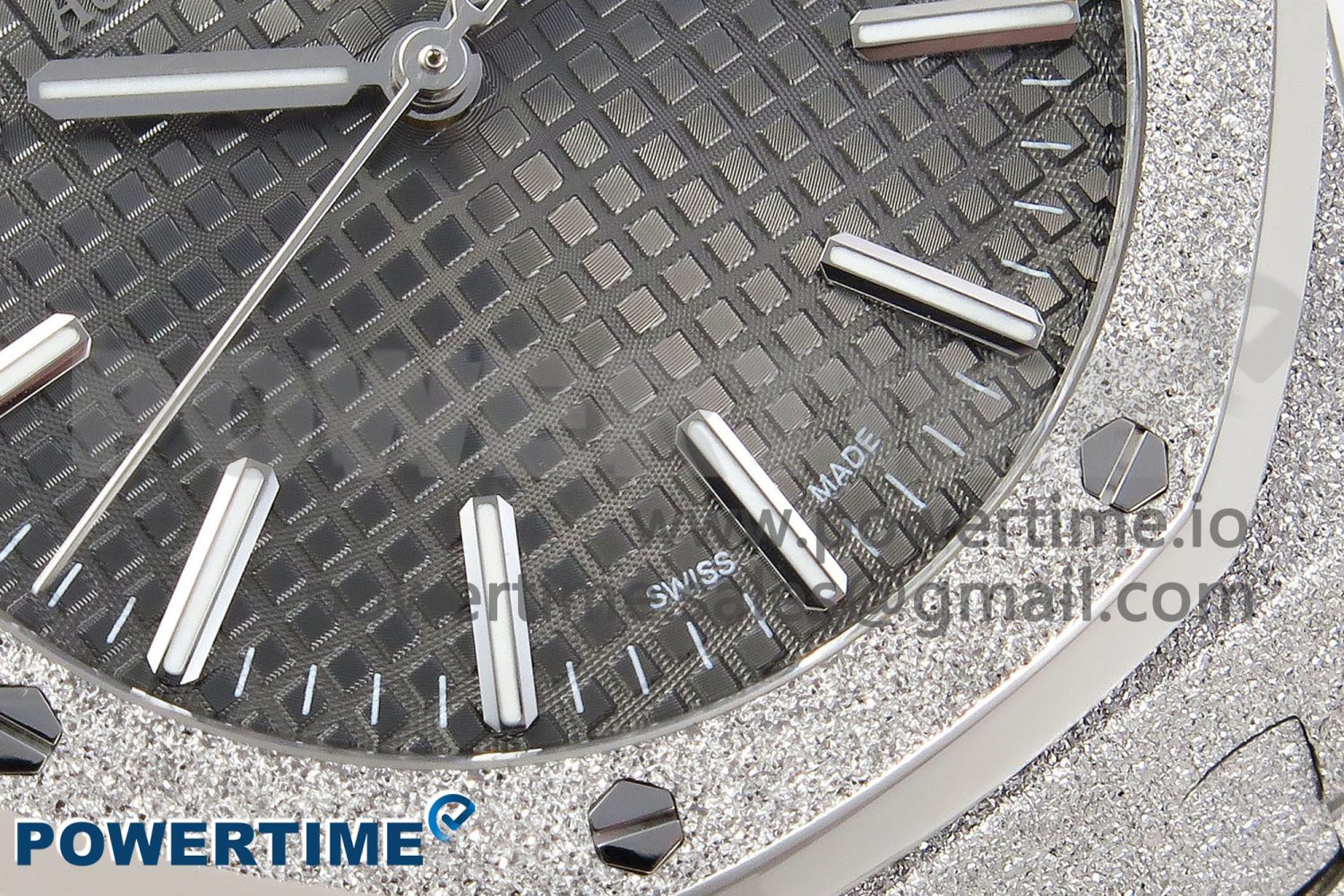 Royal Oak 41mm 15500 SS APSF 1:1 Best Edition Grey Textured Dial on SS Bracelet SA4302 Super Clone - Image 5