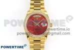 Day Date 36 YG RAF Best Edition Diamond Bezel Rock Dial on YG Bracelet A2836