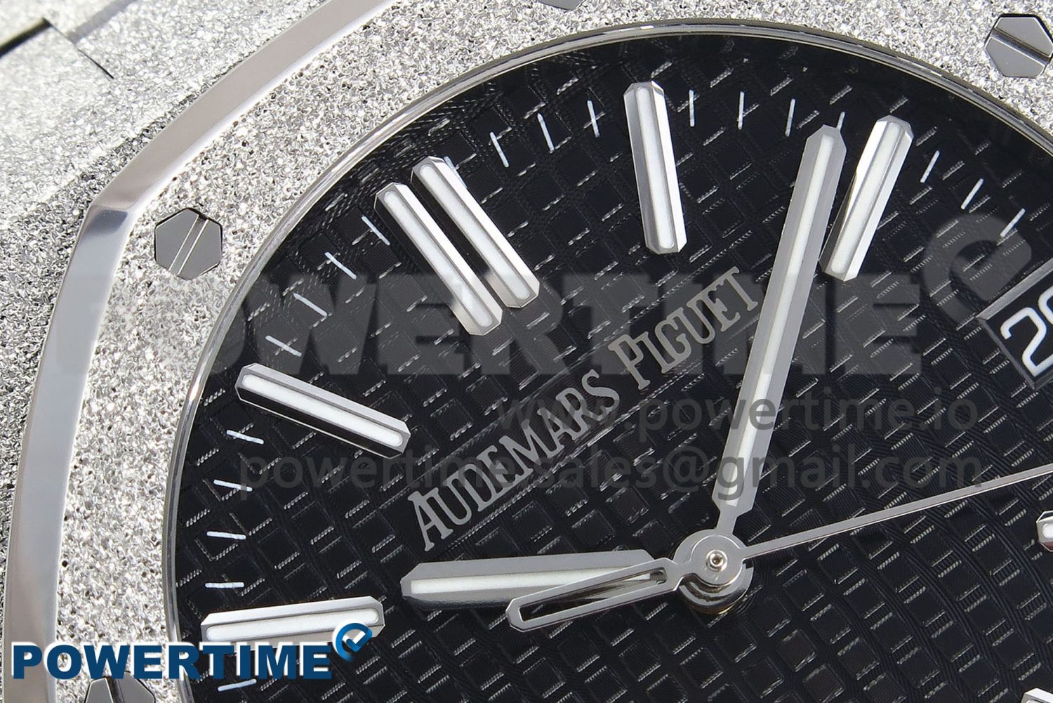 Royal Oak 41mm 15500 SS APSF 1:1 Best Edition Black Textured Dial on SS Bracelet SA4302 Super Clone - Image 4