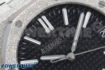 Royal Oak 41mm 15500 SS APSF 1:1 Best Edition Black Textured Dial on SS Bracelet SA4302 Super Clone - Image 4