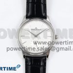 Master Ultra Thin Small Second SS APSF 1:1 Best Edition White Dial on Black Leather Strap SA896 Super Clone